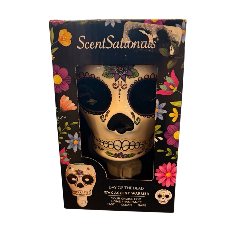 Scentsationals Day of The Dead/Sugar skull Wax Melters.  Halloween. Set of 2! - Picture 6 of 9
